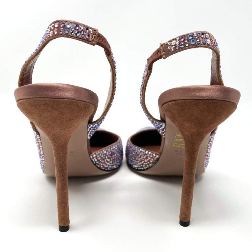 Gucci Pink Embellished Heels - Picture 7 of 12